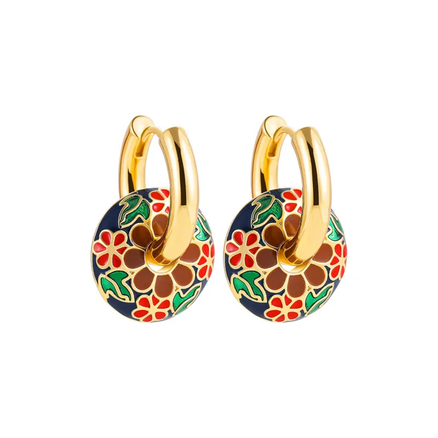 Colourful Enamel Hoops