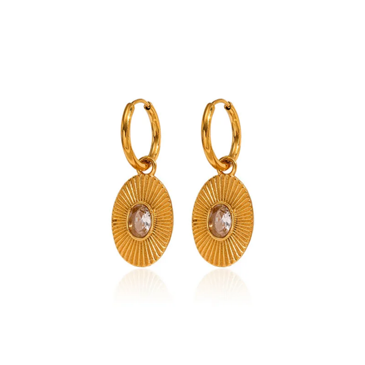 Sunray Disc Hoops