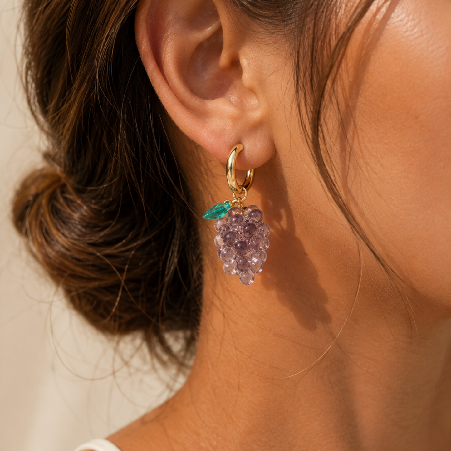 Grape earrings
