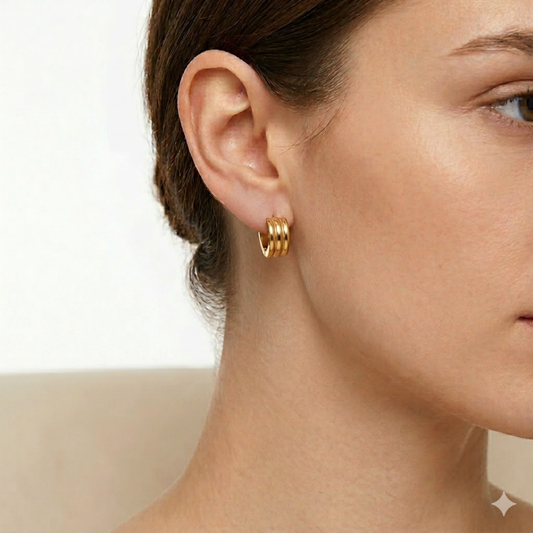 Gold Chunky Hoops