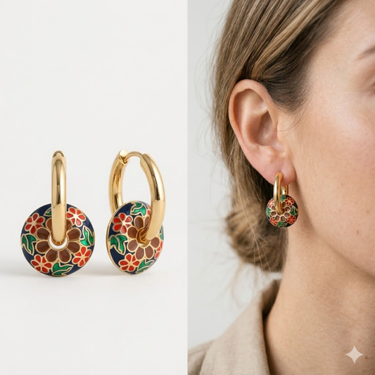 Colourful Enamel Hoops