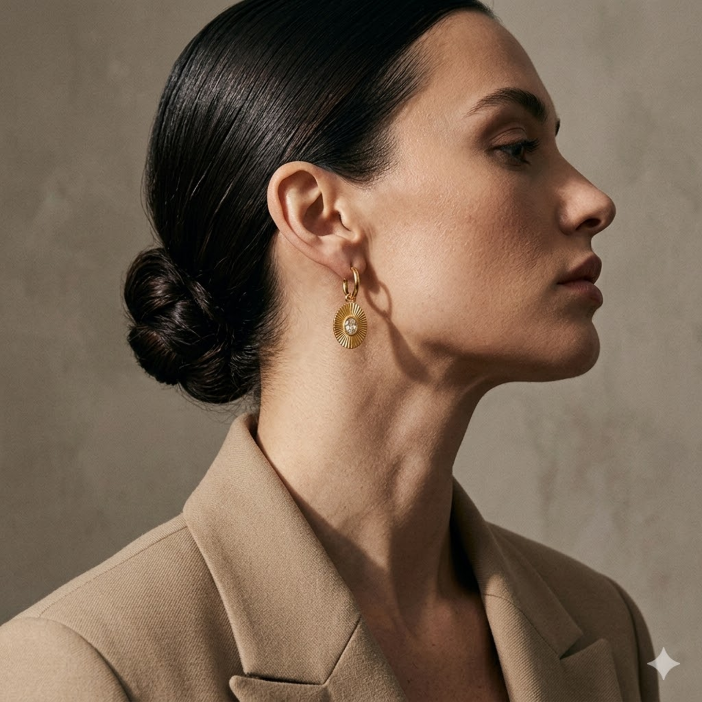 Sunray Disc Hoops