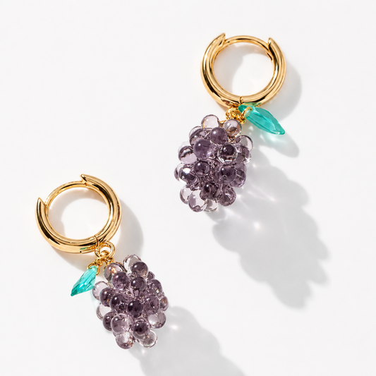 Grape earrings